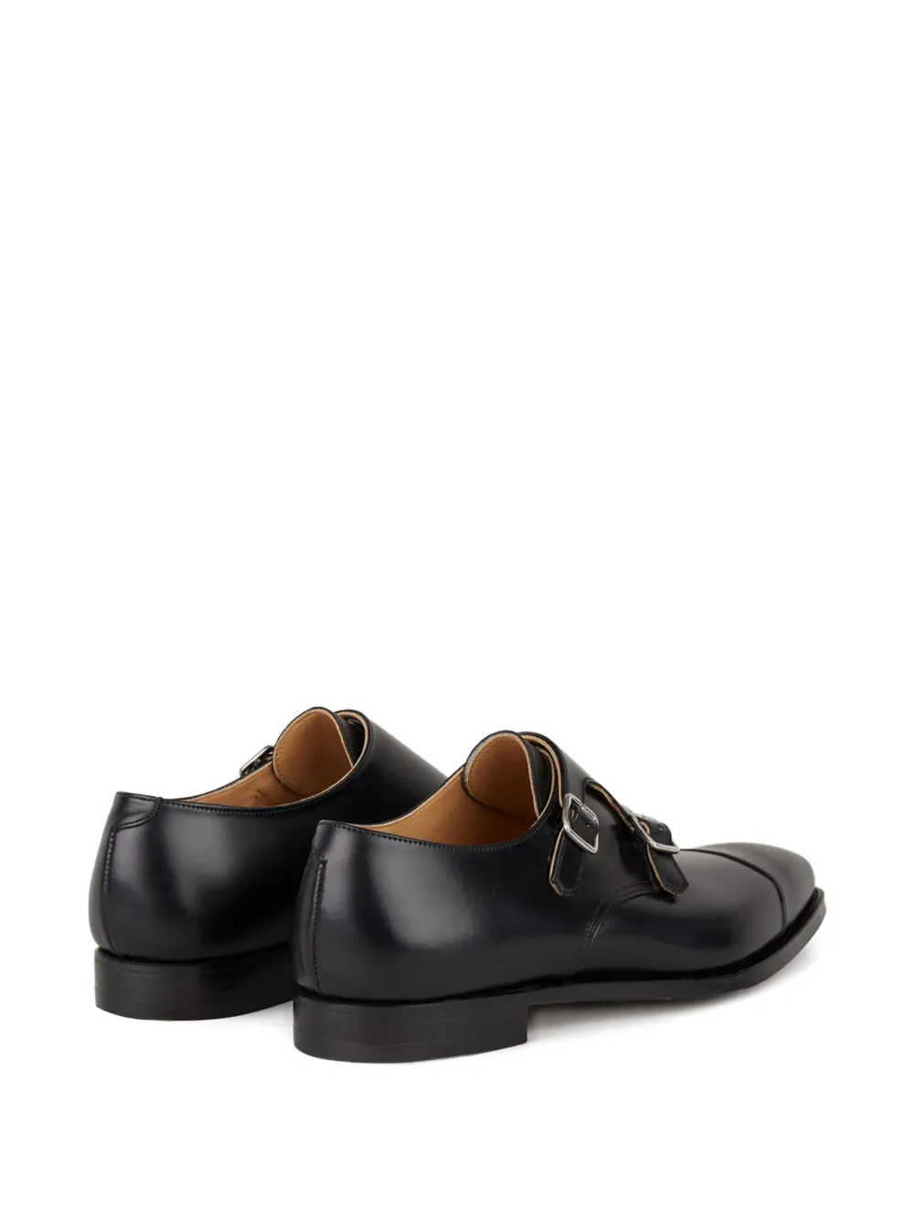 Crockett 
Jones double buckle loafers Black