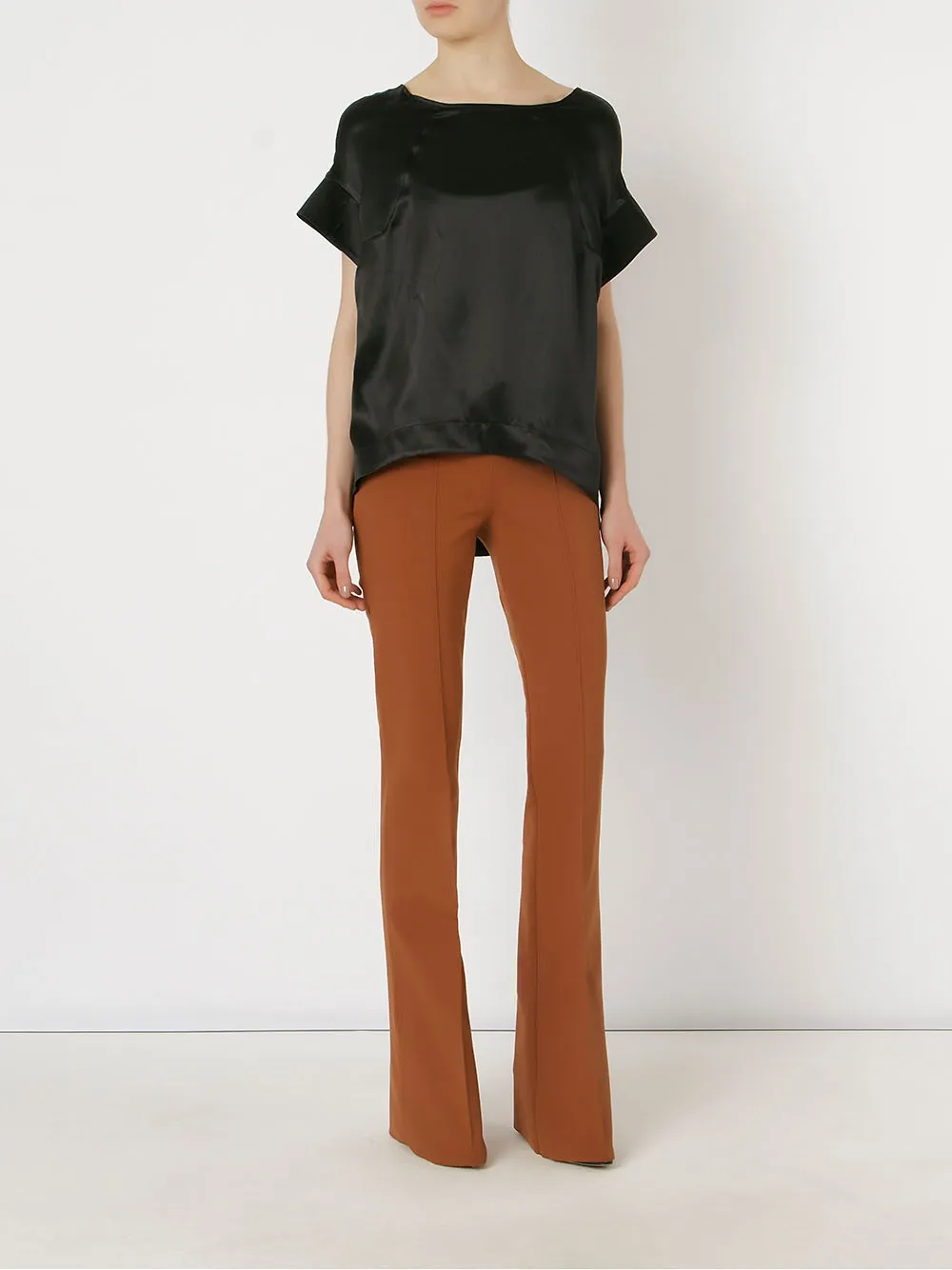 Gloria Coelho flared trousers Bruin