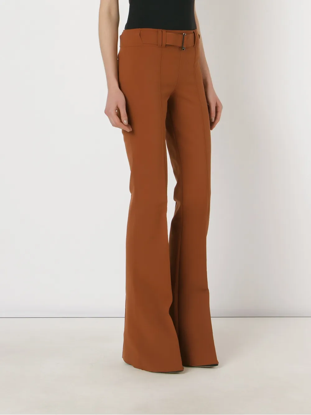 Gloria Coelho flared trousers Bruin