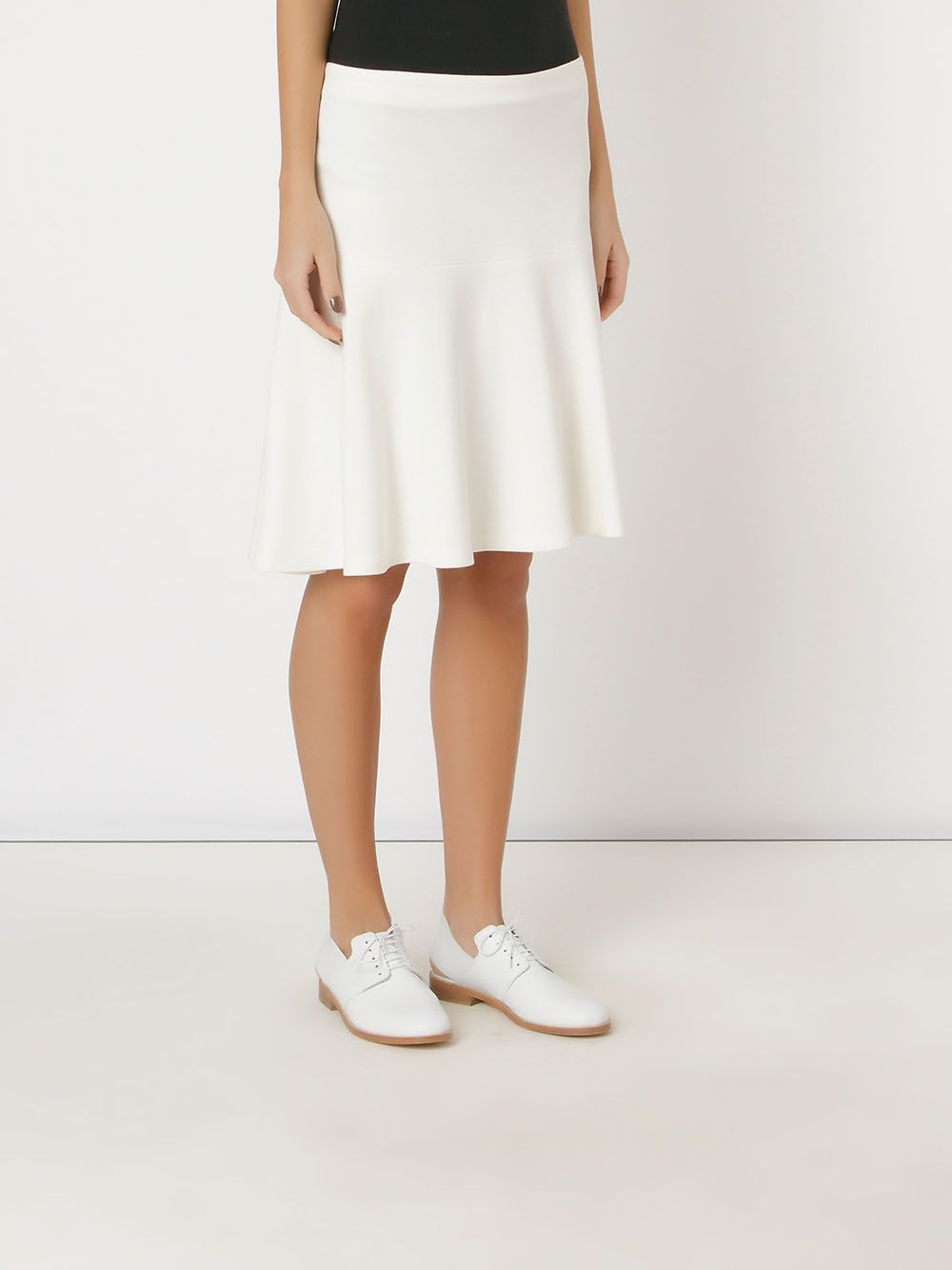 Gloria Coelho Flared Skirt In White