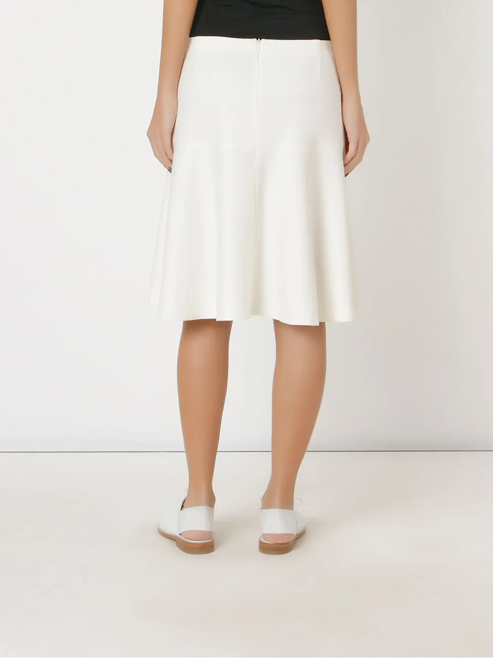 Gloria Coelho flared skirt - Wit