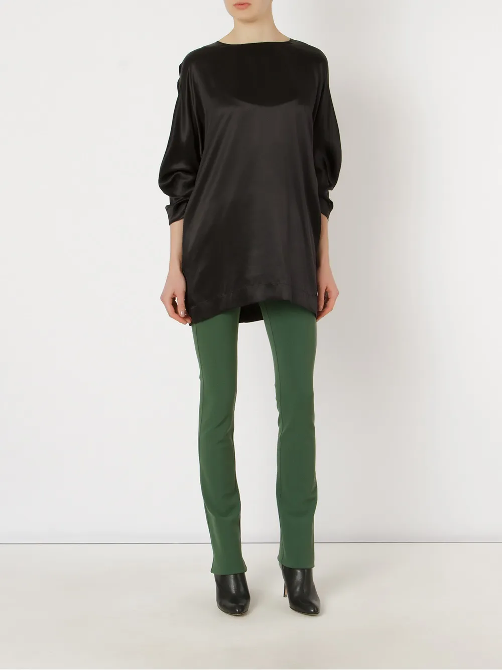 Gloria Coelho slim fit shorts - Groen