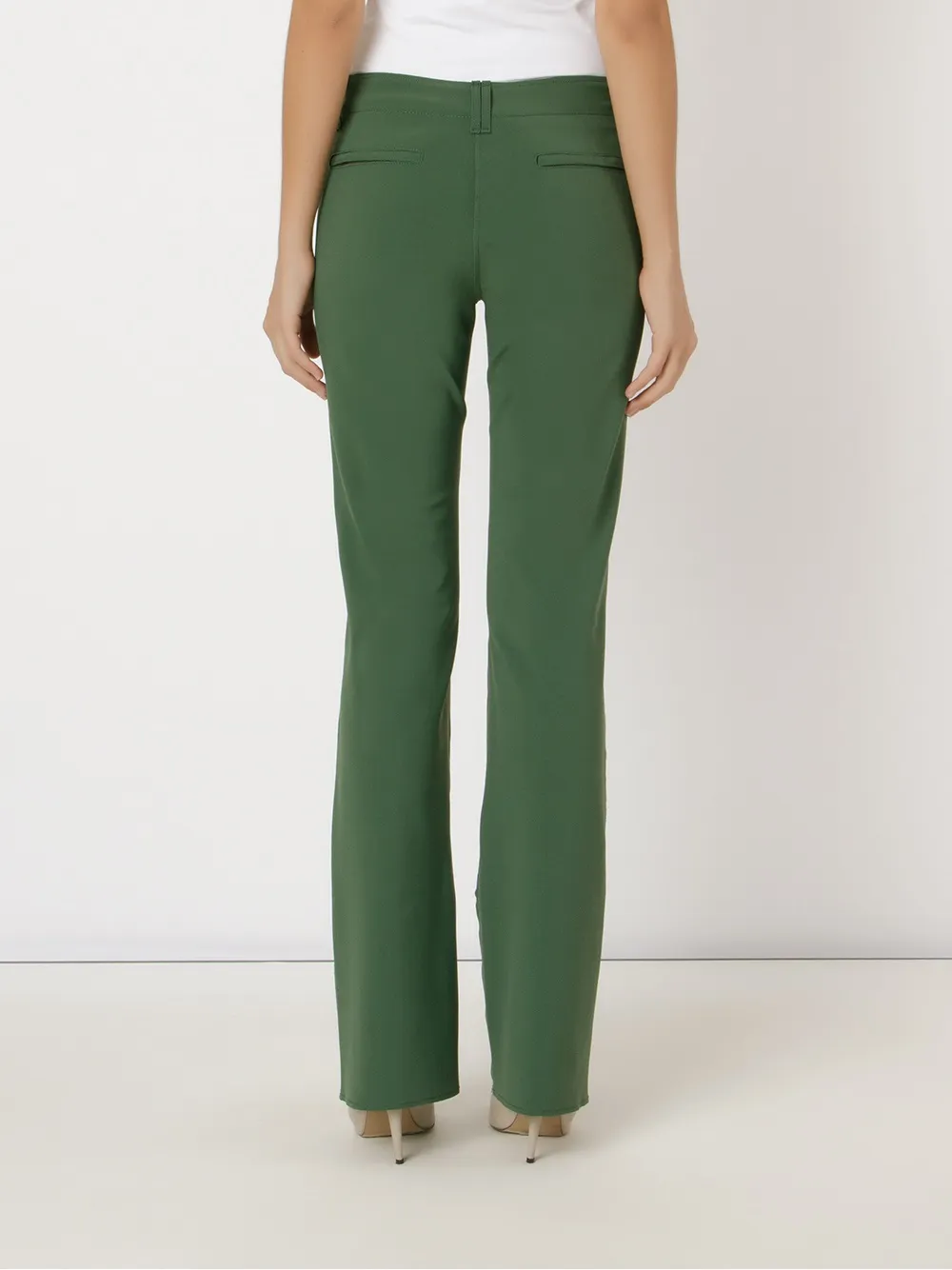 Gloria Coelho straight leg trousers Groen