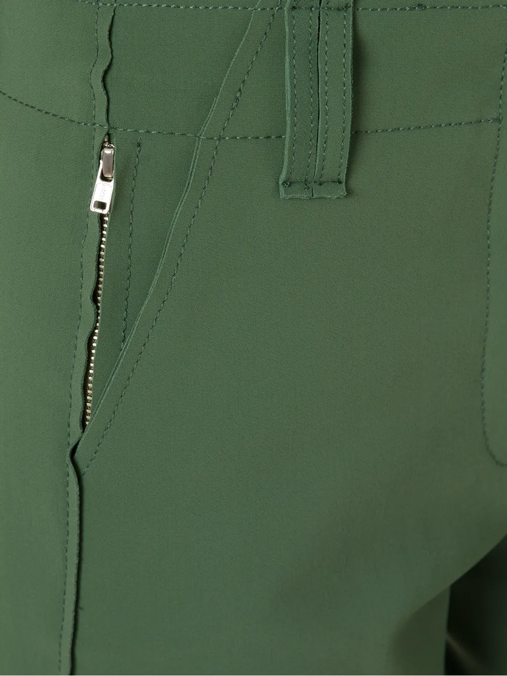 Gloria Coelho straight leg trousers Groen