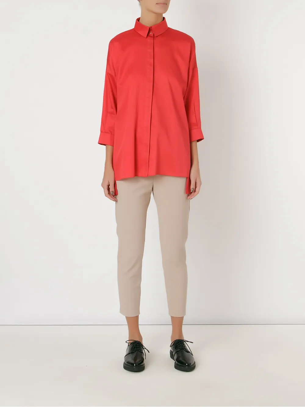 Gloria Coelho cropped trousers Beige