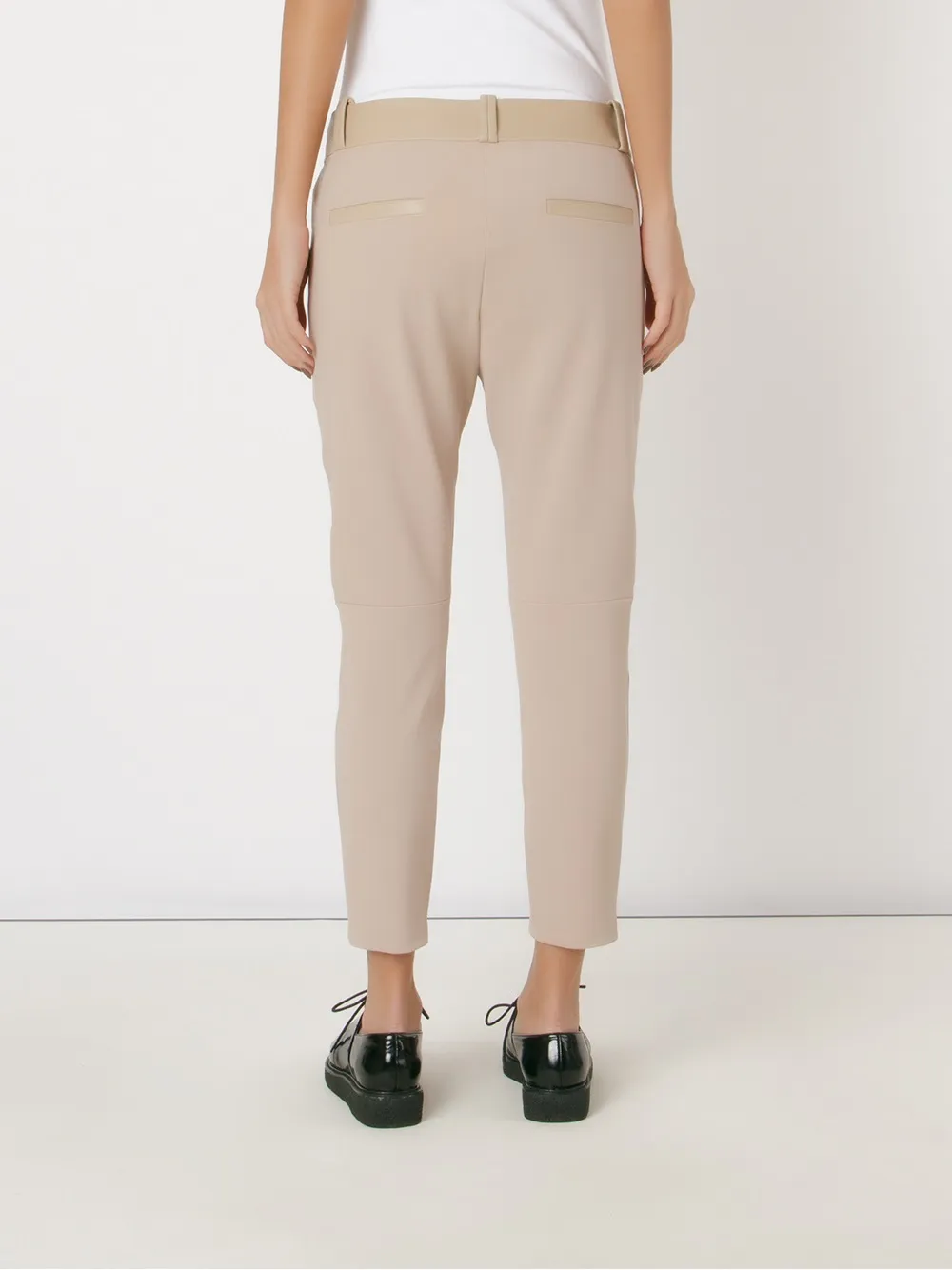 Gloria Coelho cropped trousers Beige