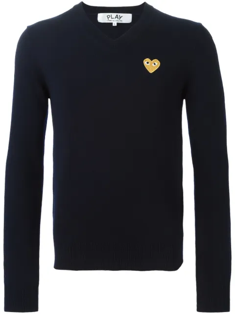 Comme Des Garçons Play embroidered heart sweater 