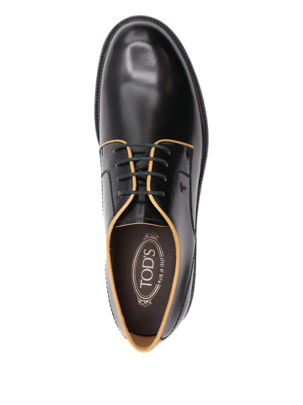 Tod's piped Derby shoes Zwart