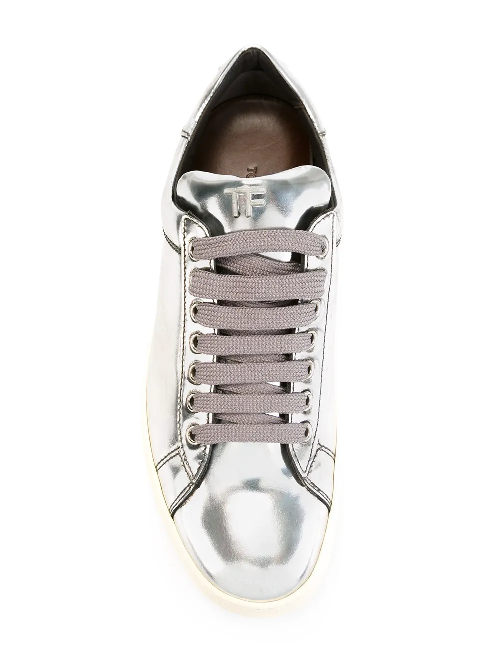 TOM FORD lace-up sneakers Metallic