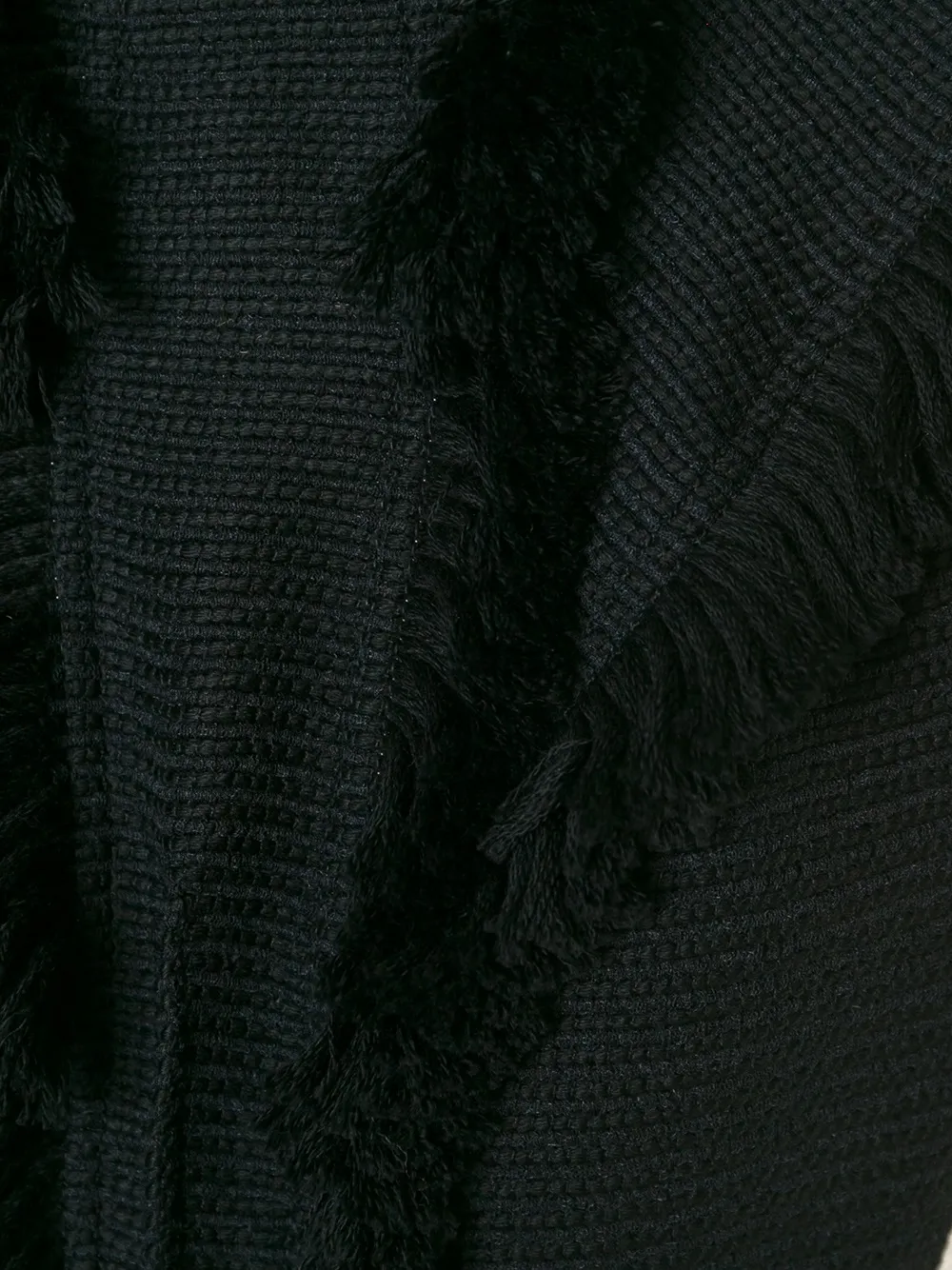 Lanvin fringed detail dress Zwart