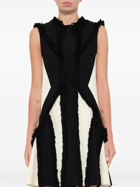 Lanvin fringed detail dress
