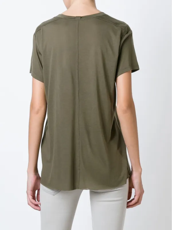 Helmut Lang V-neck T-shirt | Green | FARFETCH SG