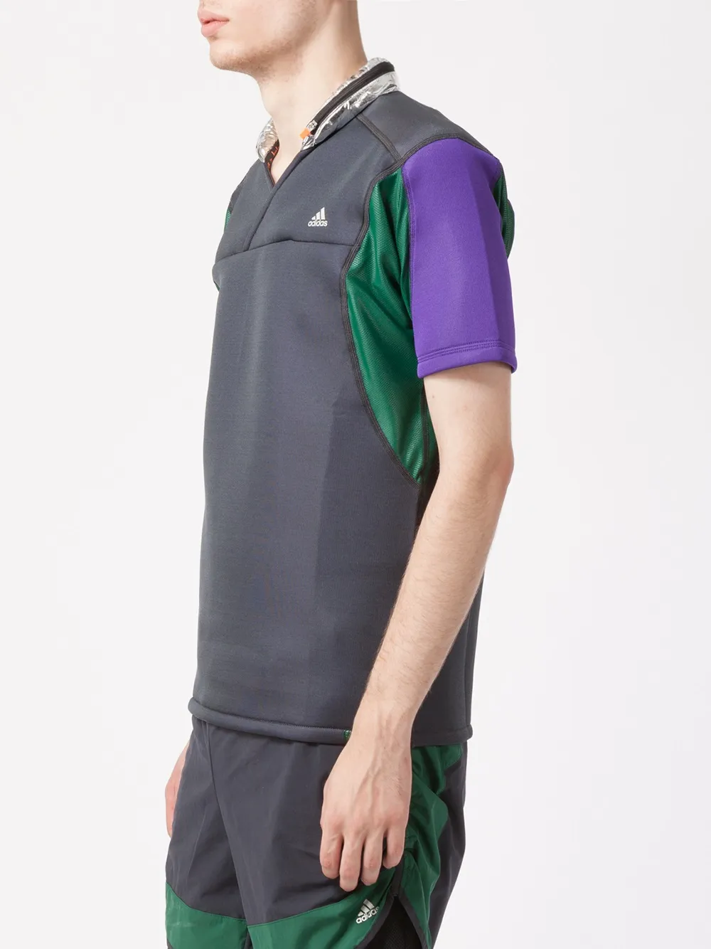 adidas by panelled T-shirt Grijs