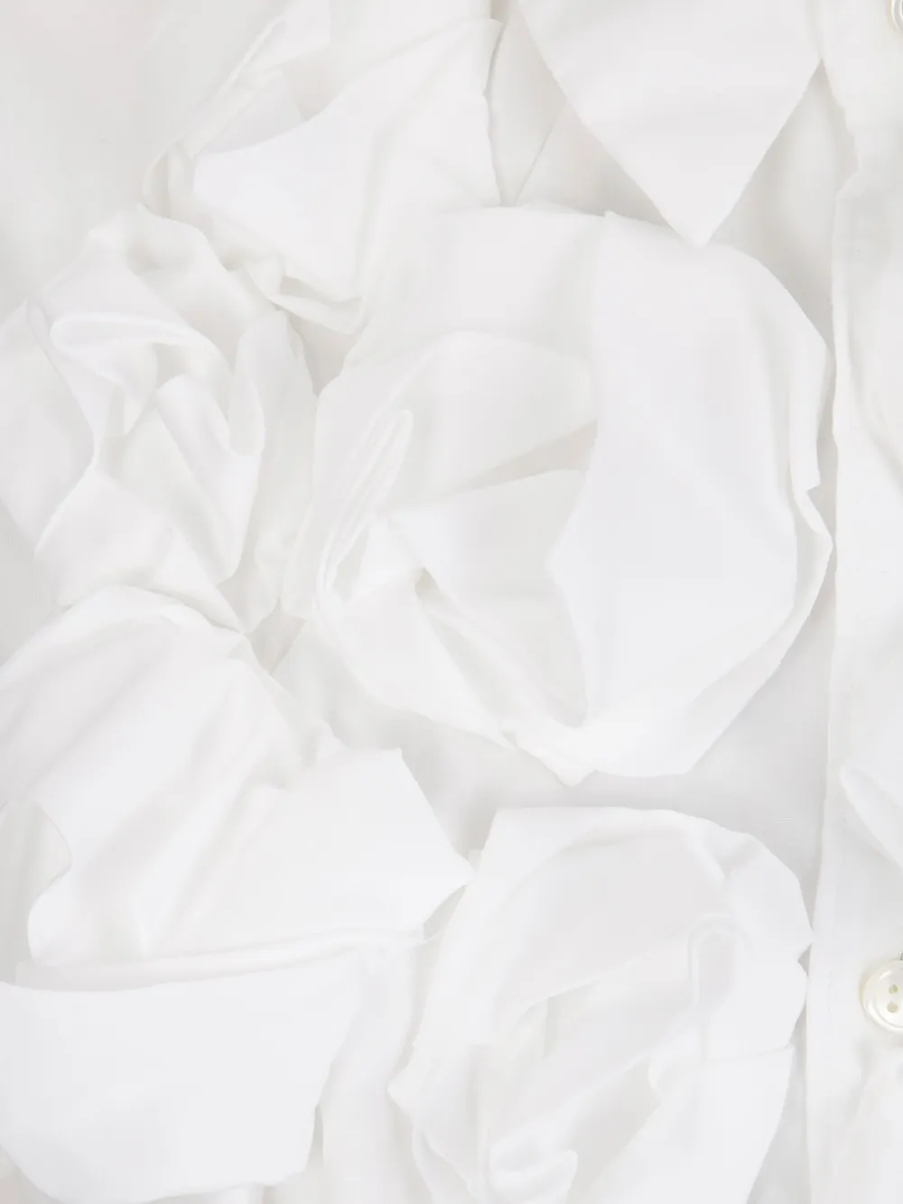 Comme Des Garçons Comme Des Garçons stripe appliqué shirt Wit