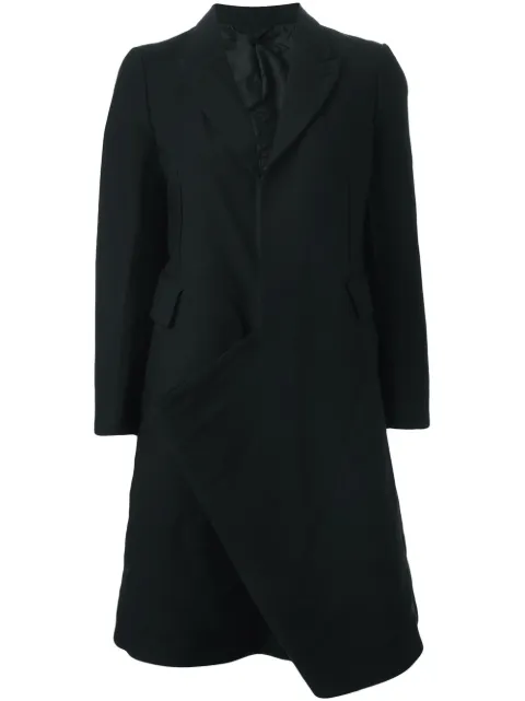 Comme Des Garçons asymmetric draped detail coat