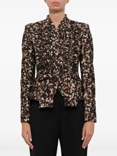 Givenchy フローラル柄 ラッフルブレザー