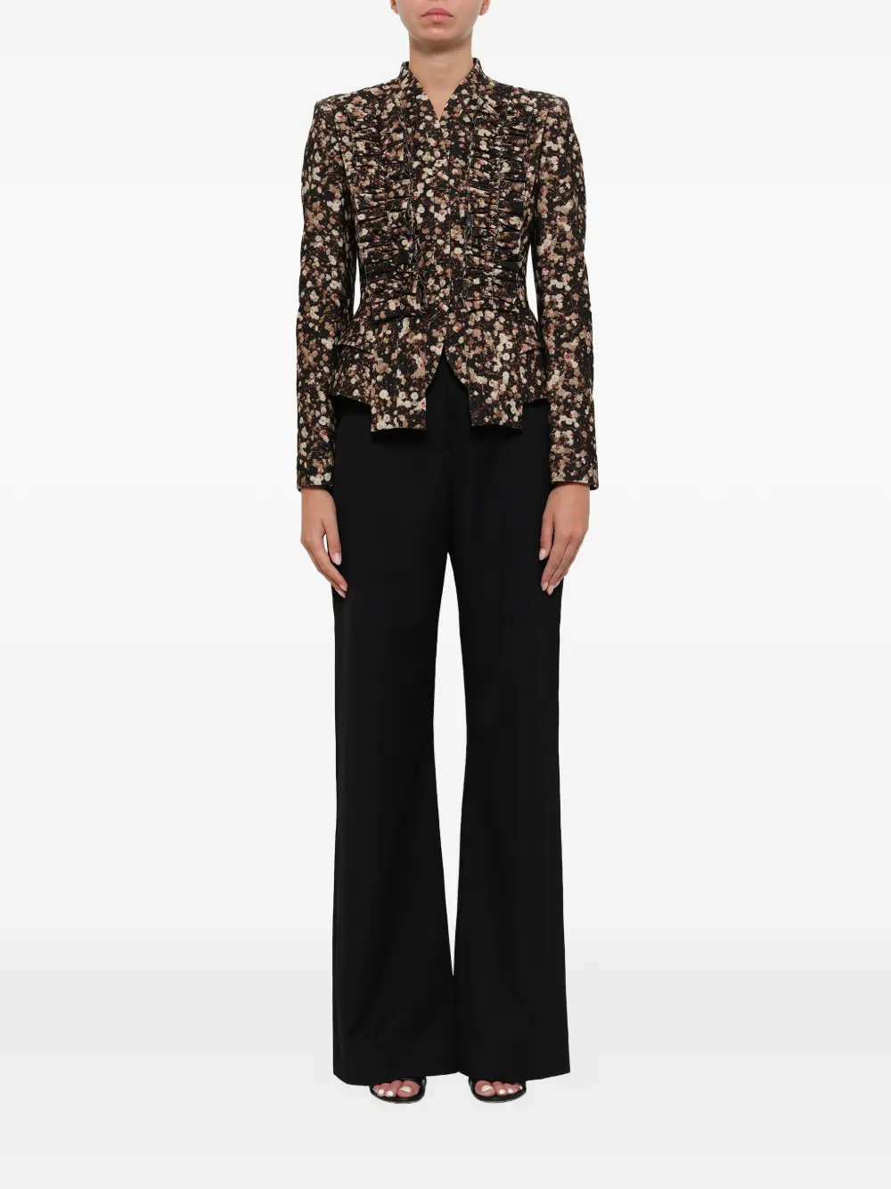  Givenchy Blazer Mit Rüschen   Braun 