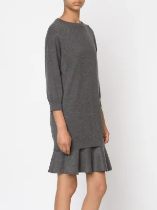 peplum sweater dress