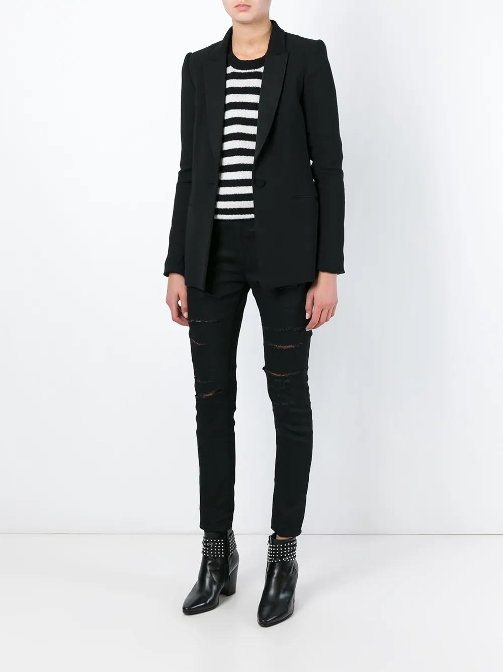 saint laurent ripped jeans