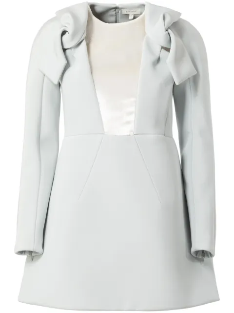 Delpozo bow detail long sleeve dress