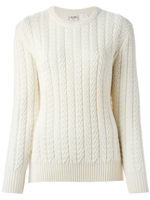 Céline Pre-Owned Cable Knit Sweater 