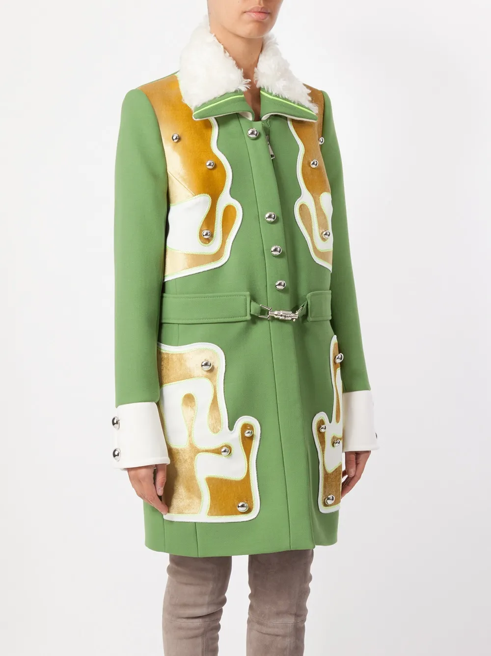 Peter Pilotto paneled coat Groen