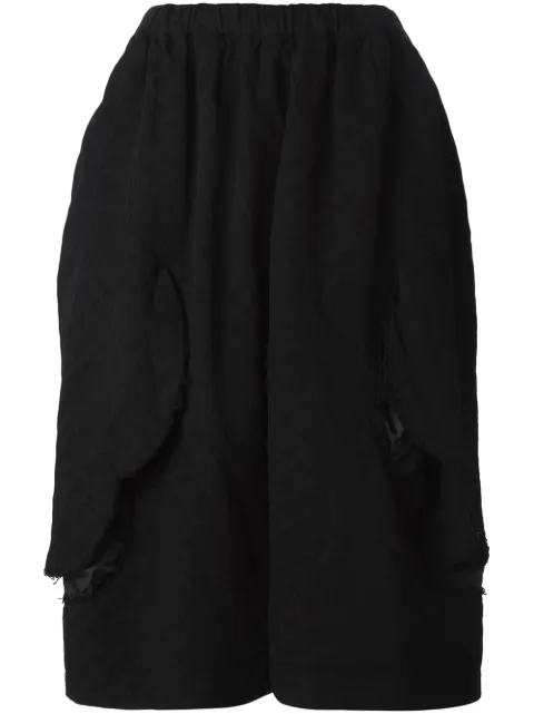 Comme Des Garçons Comme Des Garçons elasticated jacquard skirt