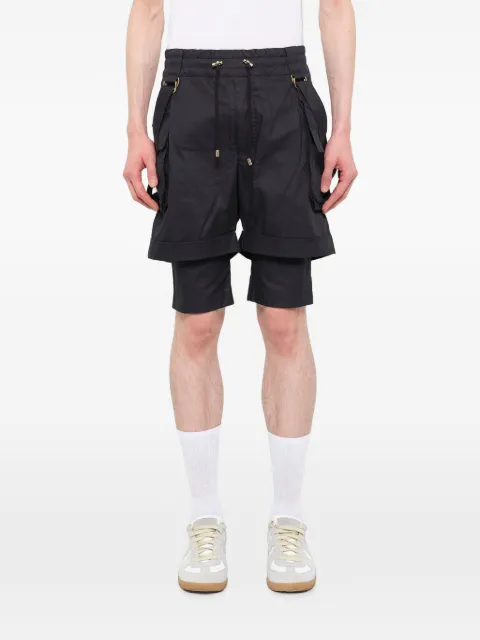 Balmain layered cargo shorts