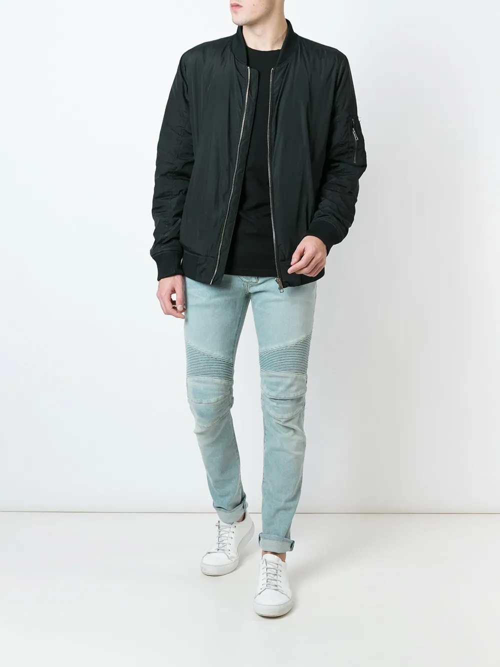 Balmain biker jeans - Blauw