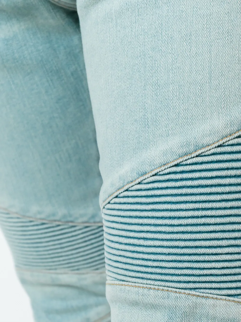 Balmain Biker Jeans In Blue