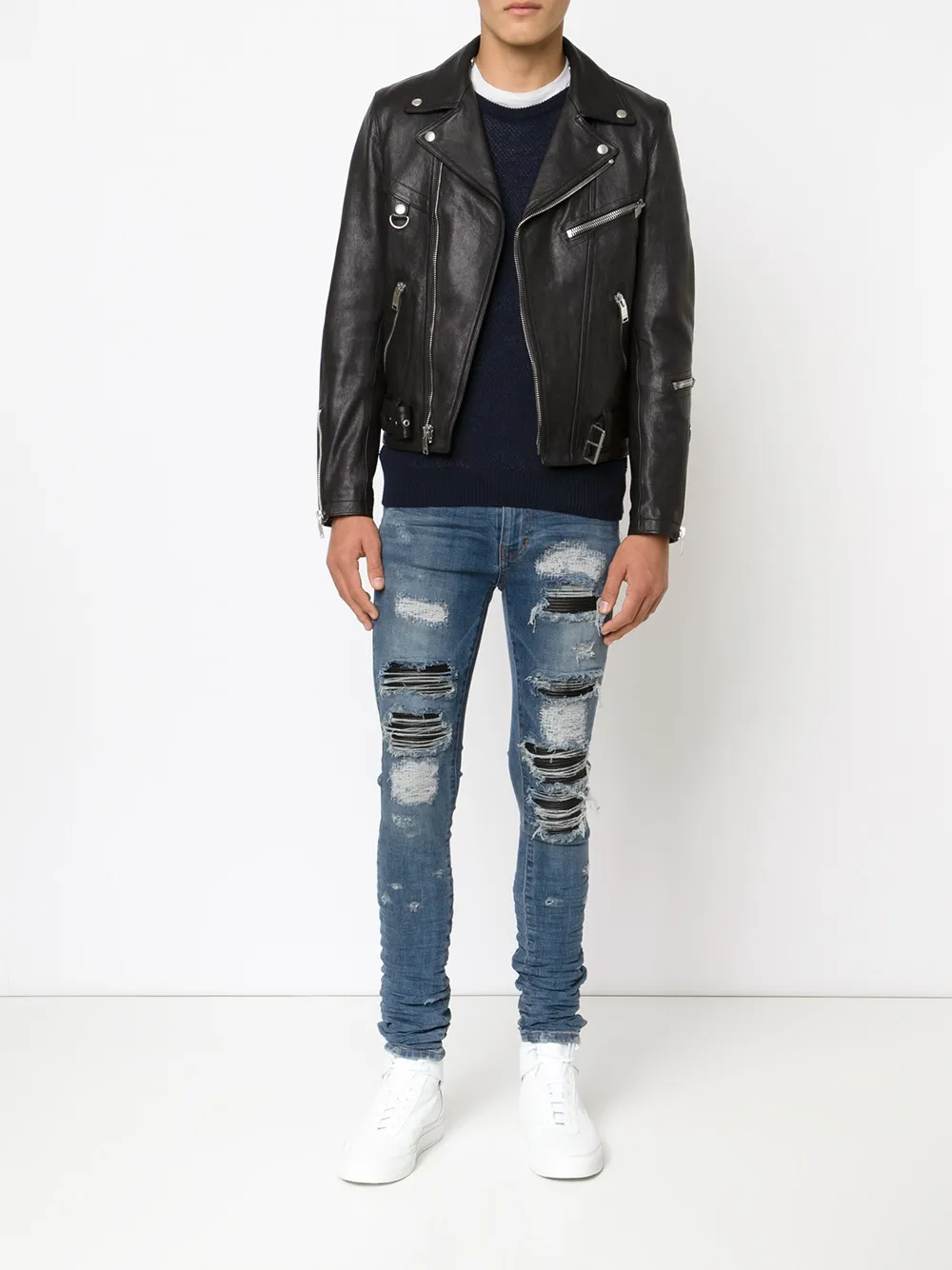 amiri jeans blue patch