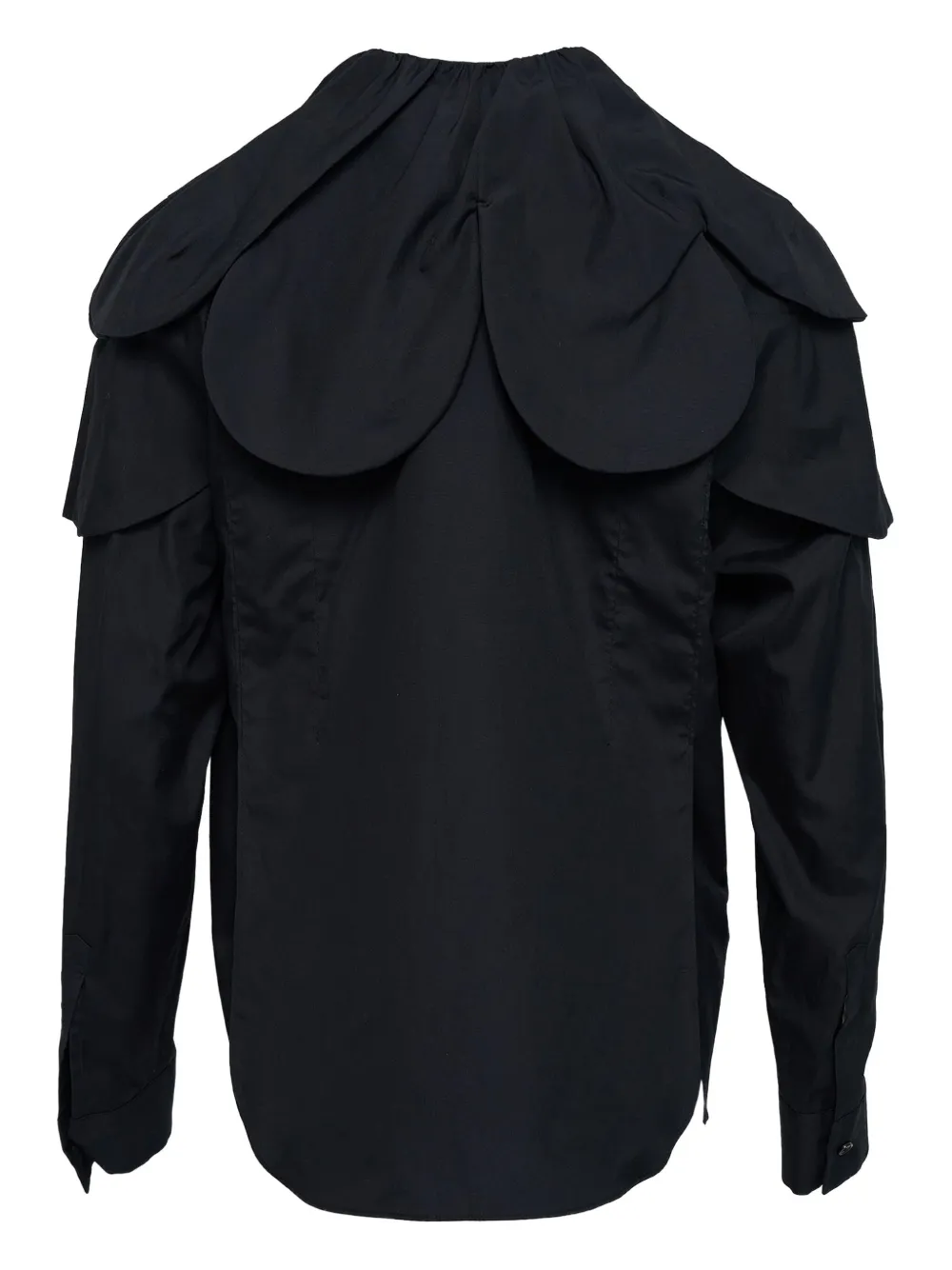 Noir Kei Ninomiya プリーツディテール シャツ | ブラック | FARFETCH JP