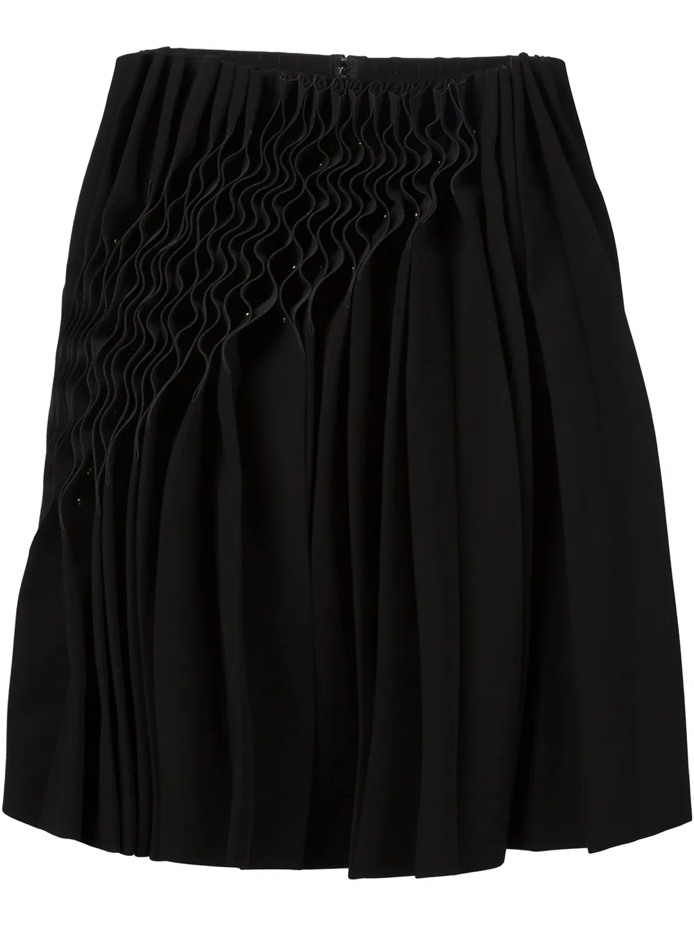 Noir Kei Ninomiya Gathered Detail Skirt In Black