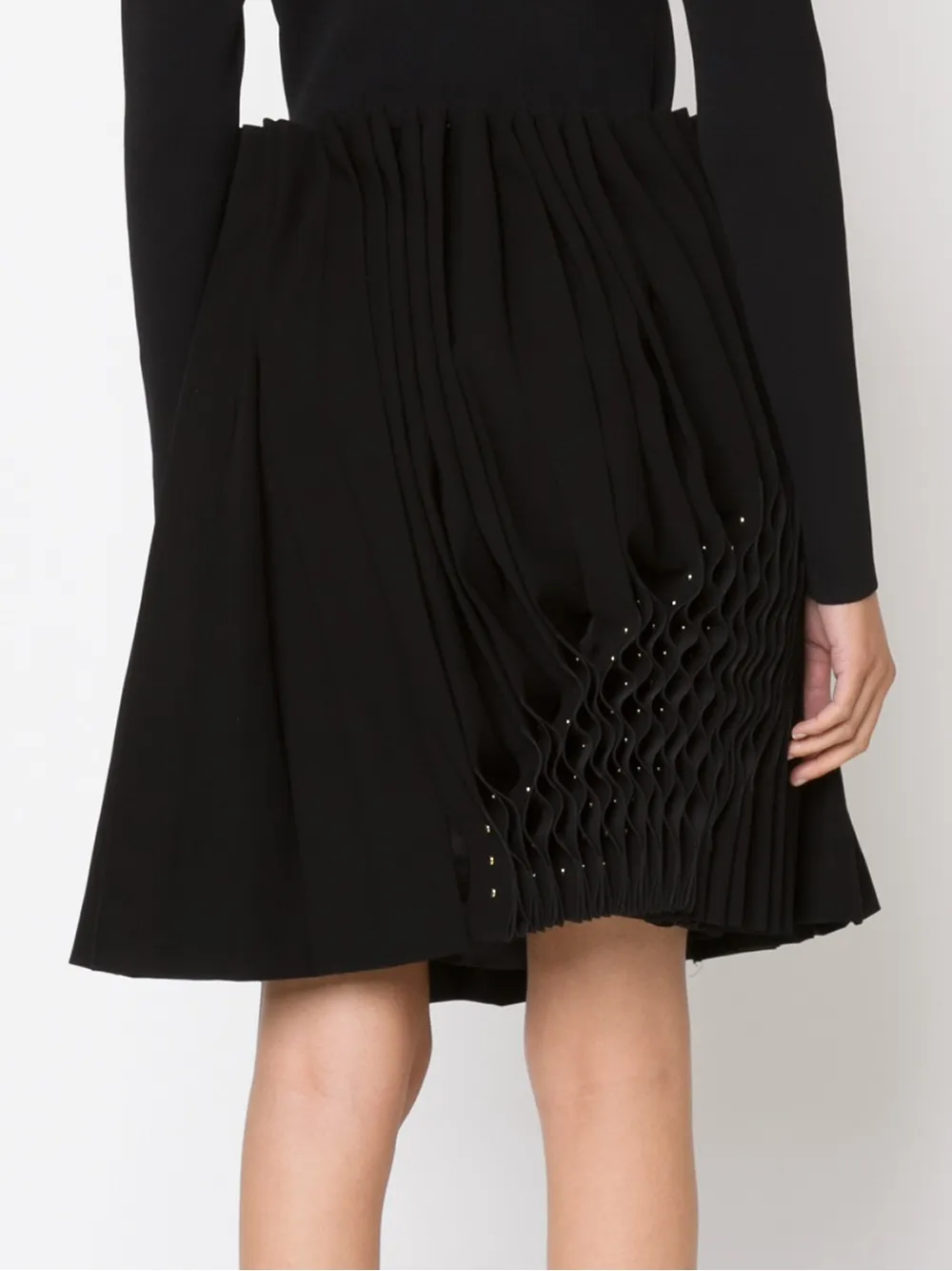 Noir Kei Ninomiya Gathered Detail Skirt In Black