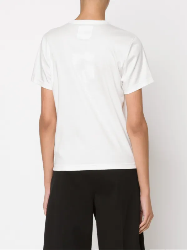 noir kei ninomiya ノワール ケイ ニノミヤ 25SS 綿ポンチフリルTシャツ 3O-T021 ホワイト M noir kei ninomiya ノワール ケイニノミヤ 綿ポンチ素材 ノワール noir