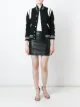 Imagem 2 de Saint Laurent Jaqueta varsity com recortes em couro