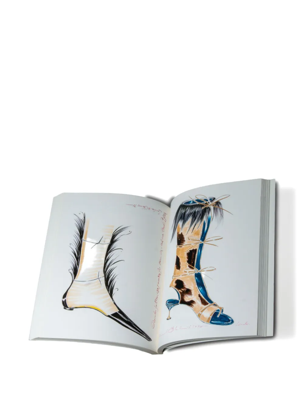 Manolo Blahnik Drawings In Multi