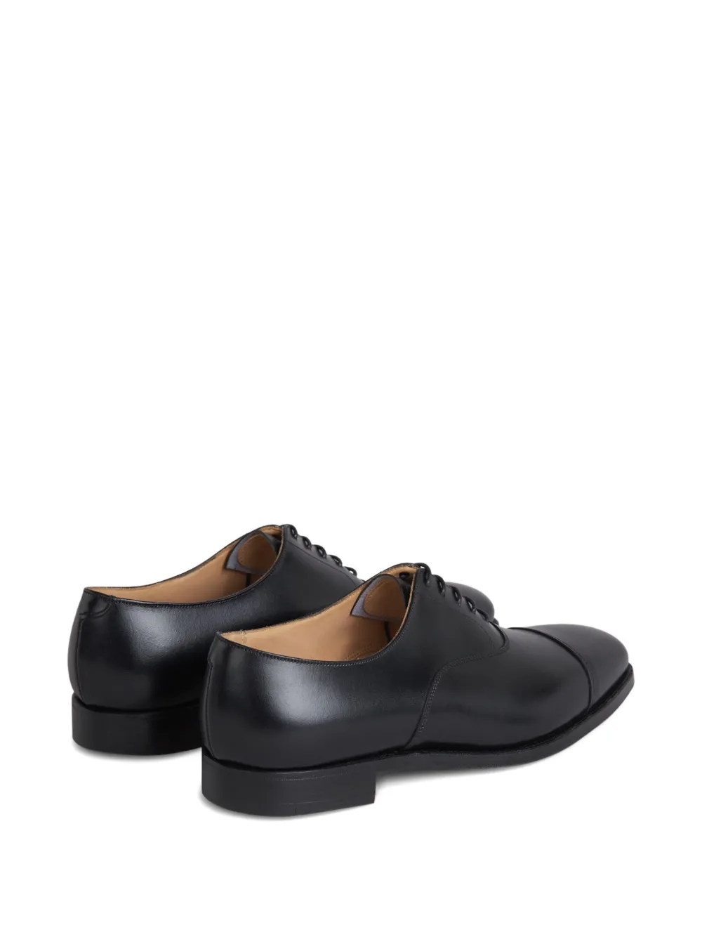 Crockett & Jones leather oxford shoes Black