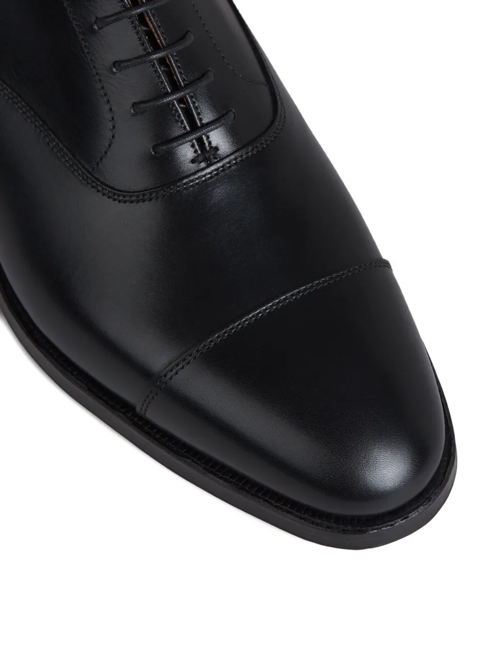 Crockett & Jones leather oxford shoes Black