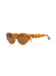 الصورة 2 من Persol Pre-Owned نظارة شمسية سلحفاة صدف عين قط