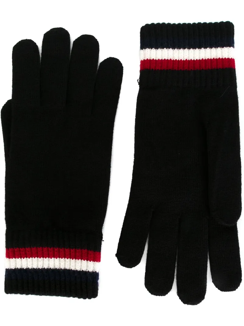 moncler black gloves moncler black gloves