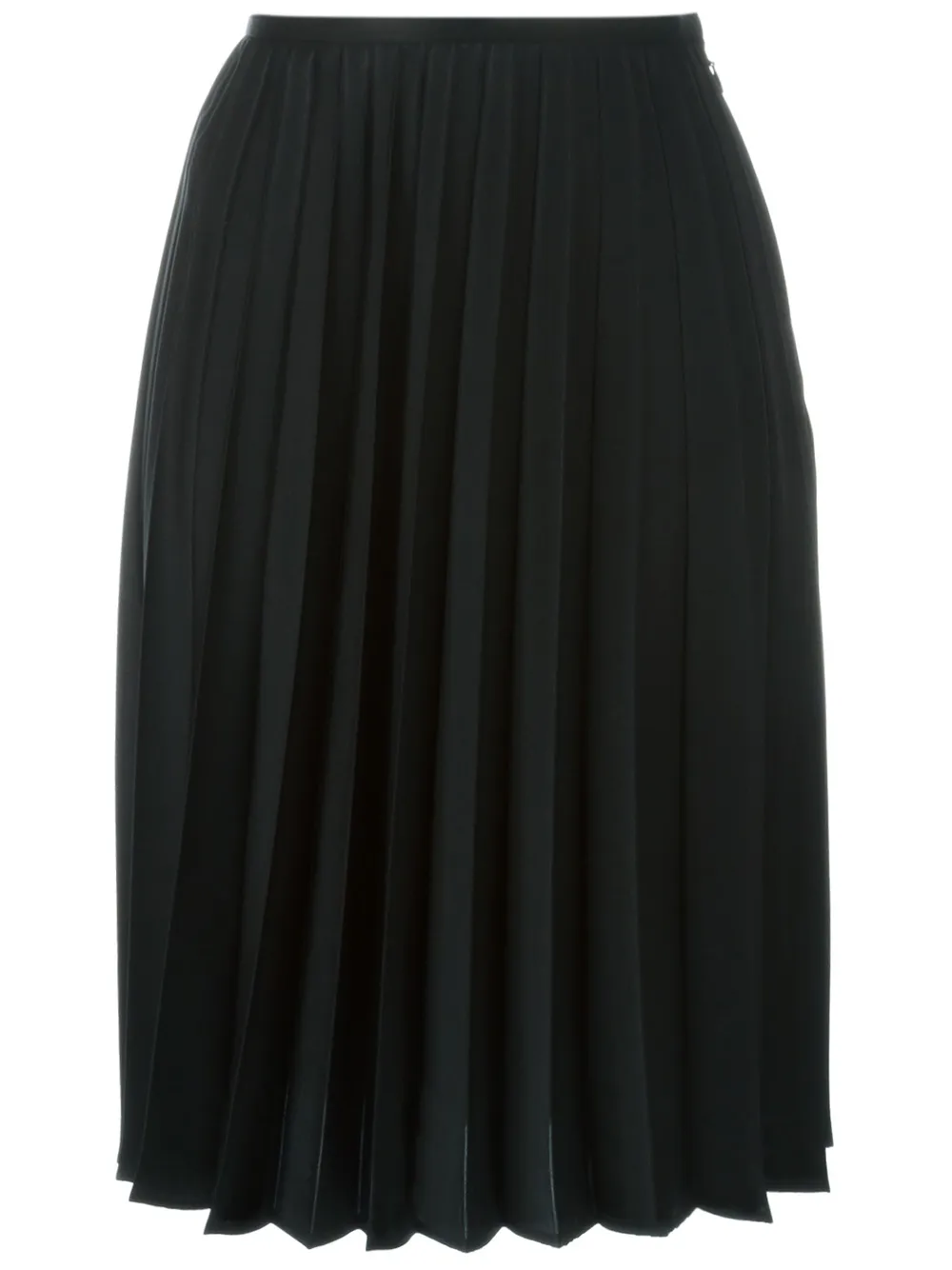 Noir Kei Ninomiya Sheer Pleated Skirt In Black