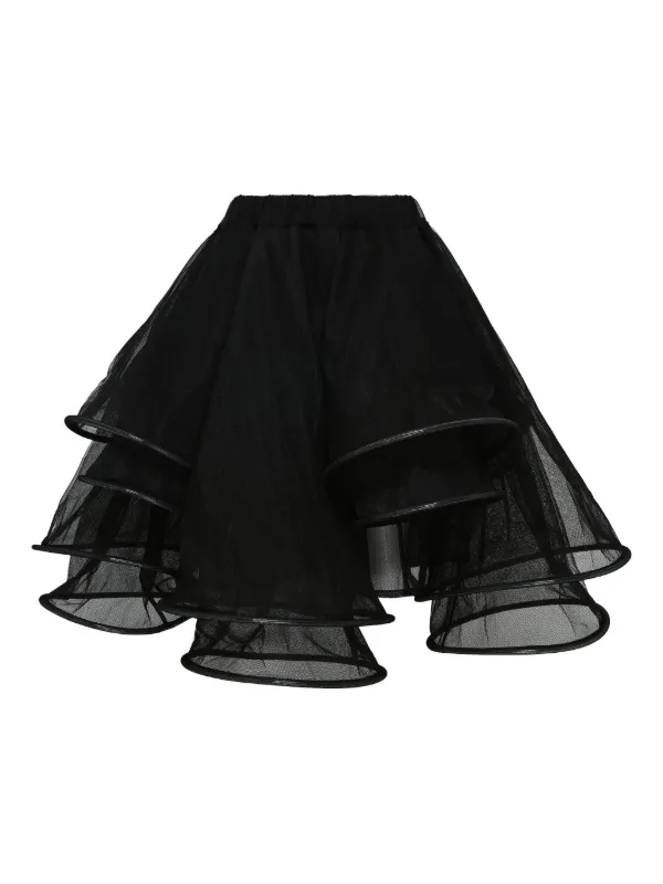 Noir Kei Ninomiya シアープリーツ スカート | ブラック | FARFETCH JP