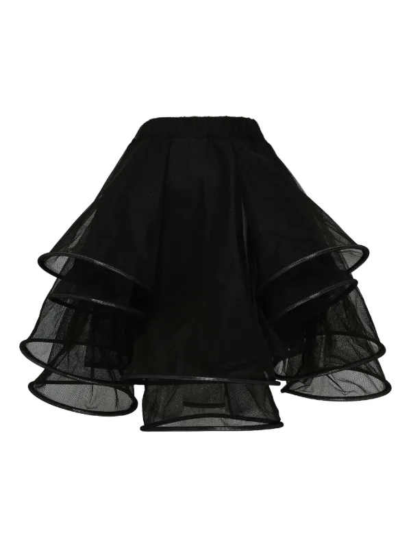 noir kei ninomiya プリーツスカート Noir Kei Ninomiya シアープリーツ スカート | ブラック | FARFETCH JP