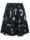 Comme Des Garçons Comme Des Garçons appliqué detail lace skirt - Black