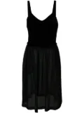 Comme Des Garçons Comme Des Garçons velvet top dress - Black