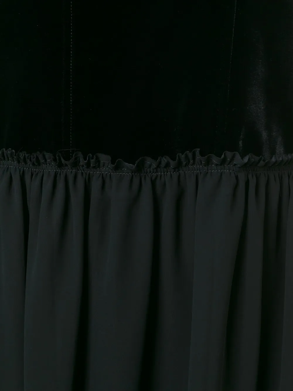 Comme Des Garçons Comme Des Garçons velvet top dress Zwart