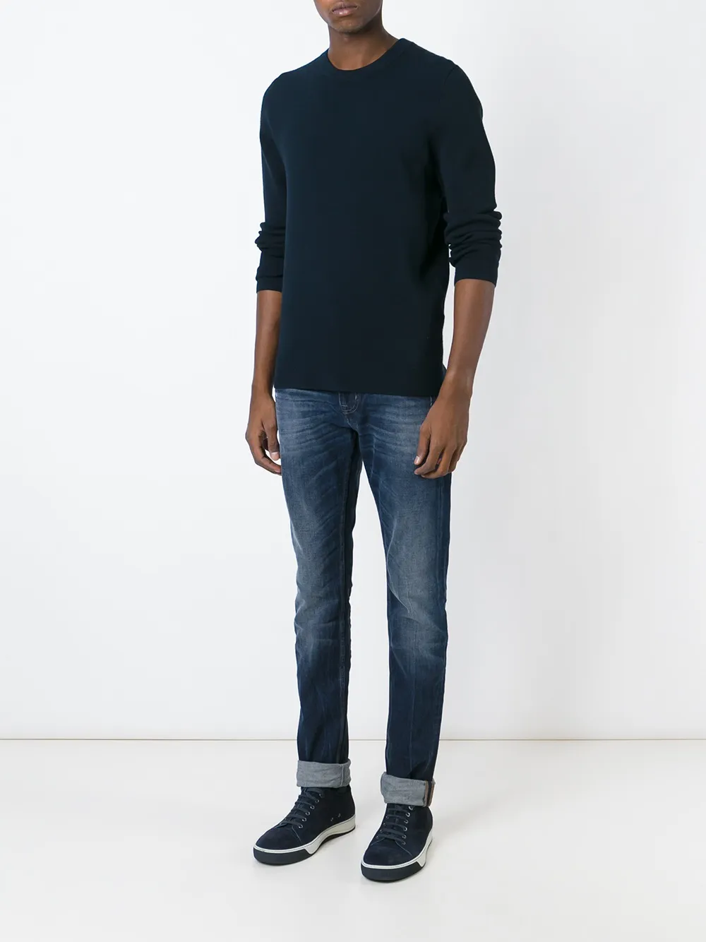 7 For All Mankind stone washed slim fit jeans - Blauw