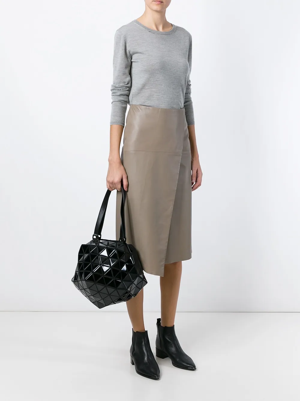 Bao Bao Issey Miyake 'Planet' shoulder bag - Zwart