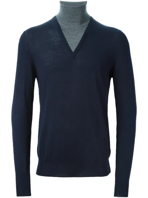 Paolo Pecora layered roll neck sweater